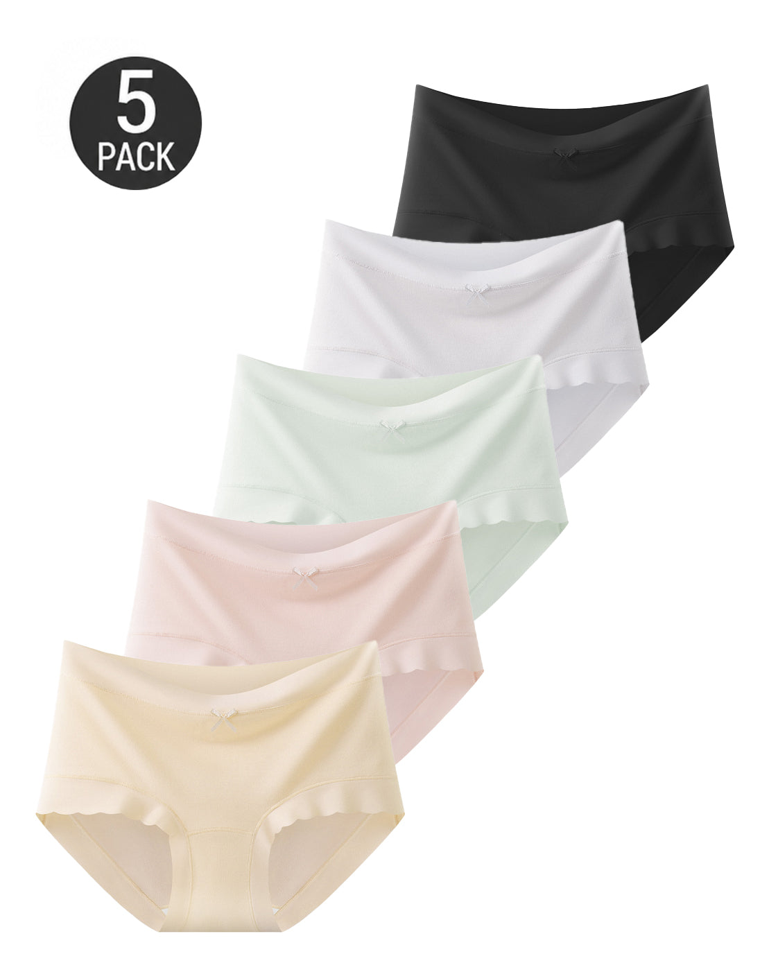 5-Pack Seamless Lyocell Breathable Briefs