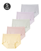 5-Pack Mid Waist Soft Modal Cotton Panties