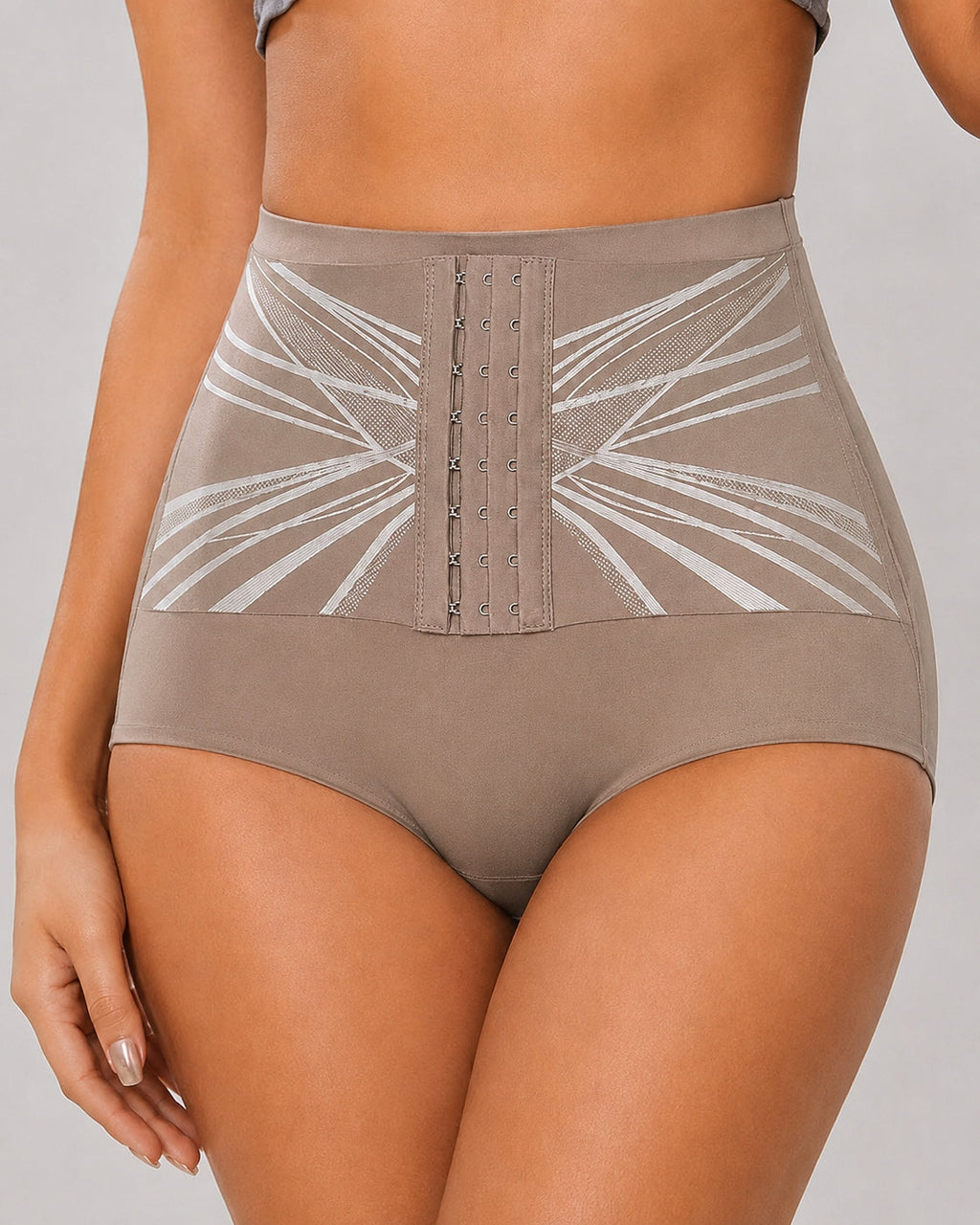 2-Pack Seamless Tummy Control Adjustable Hook-Up Shaping Panties