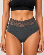 5-Pack Lace Trim Cotton Seamless Panties
