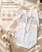 Five-pack Cotton Antibacterial Seamless Breathable Briefs