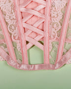 Sexy Lace See-Through Heart-Shaped Buckle Lingerie Set
