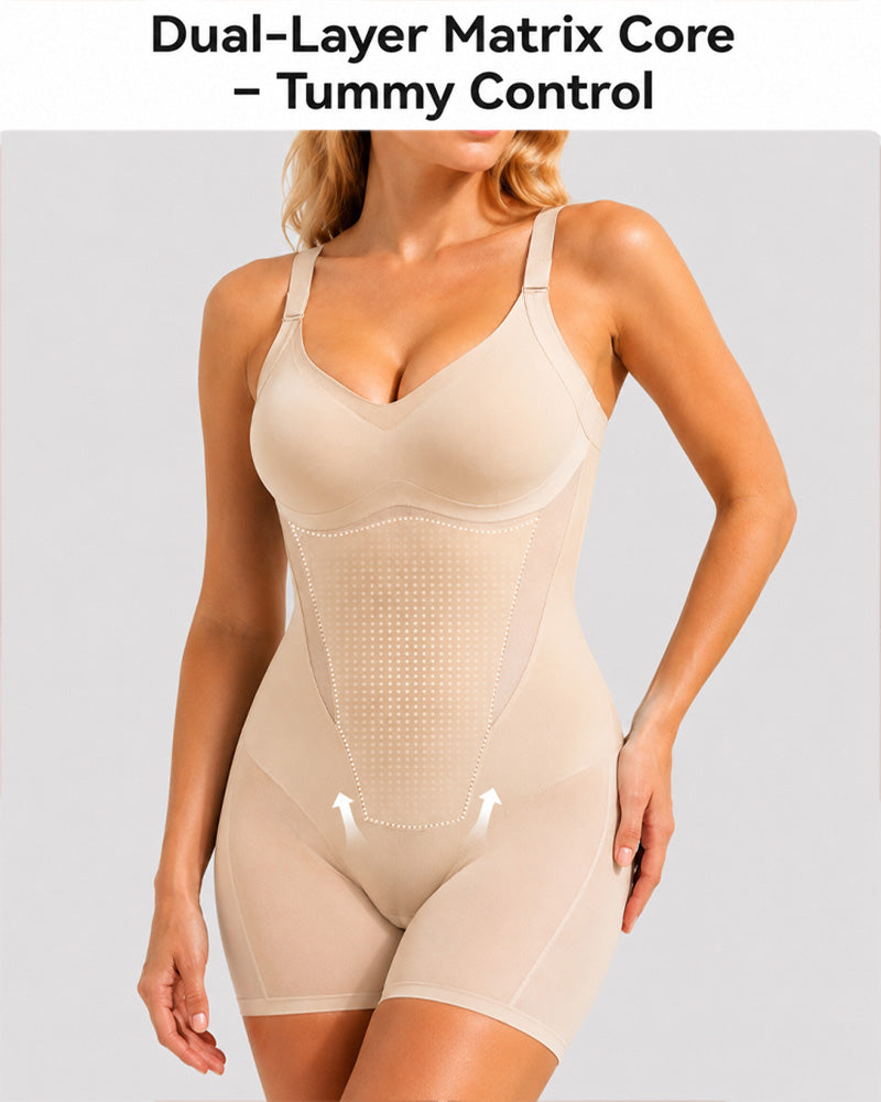 Ultra-thin Breathable Seamless Tummy Control Easy-to-Wear Bodysuit Shapewear
