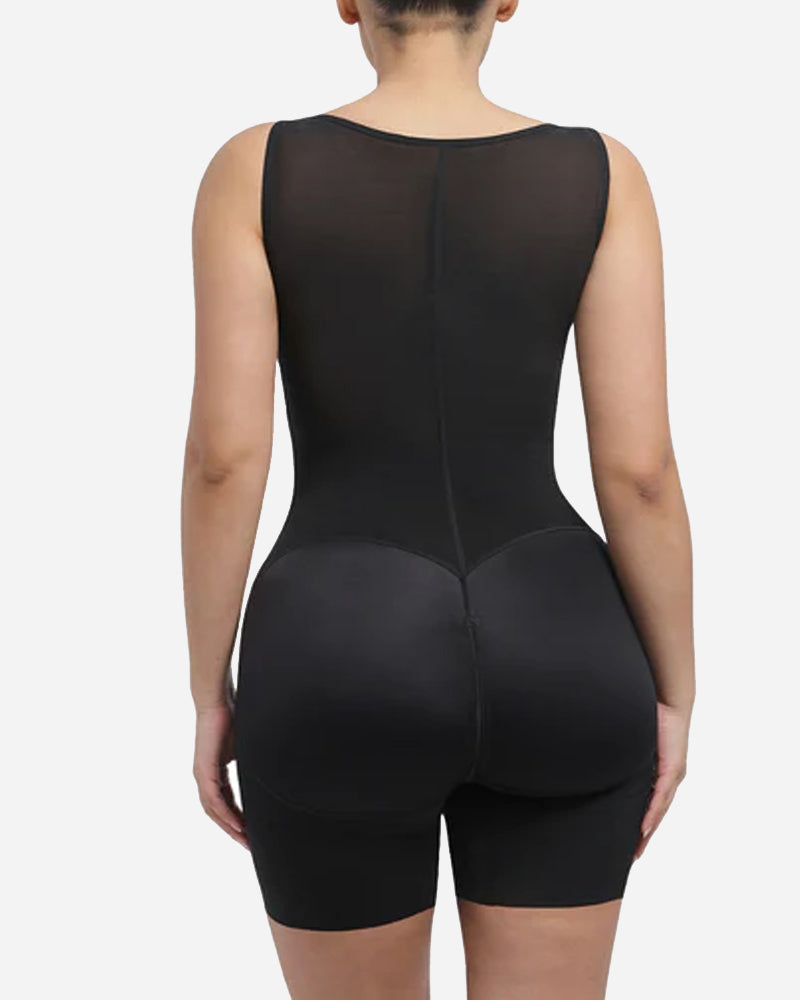 U-shaped Zipper Tummy Control Hip Lift Postpartum Body Shapewear