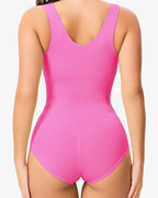 Women's Seamless Round Neck Tummy Tights