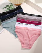 Mid-rise Ribbed Cotton Breathable Briefs