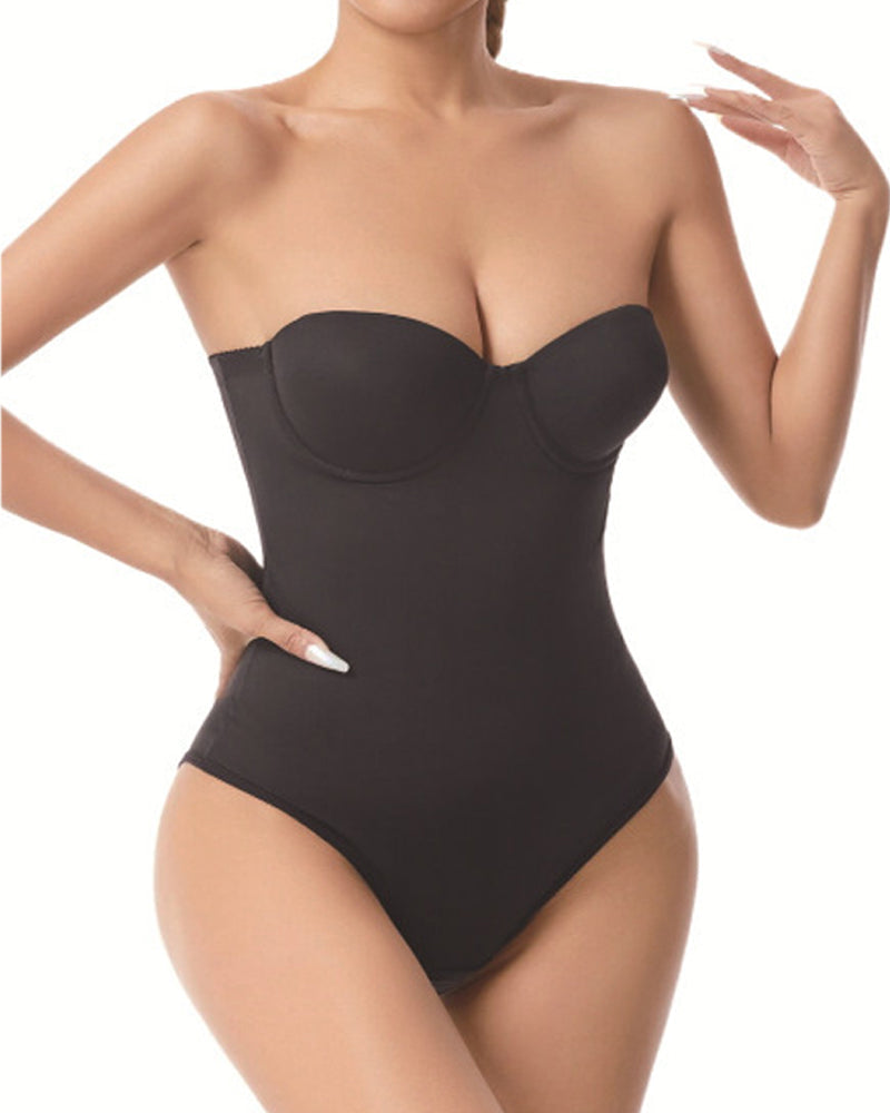 Strapless Tummy-control Waist-shaping Butt-lifting Seamless Body Shaper