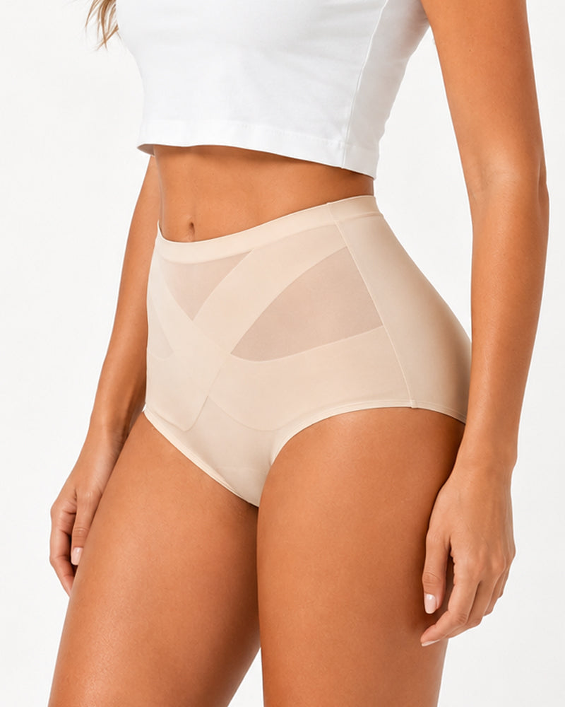 High Waist Seamless Tummy Control Hip-hugging Panties