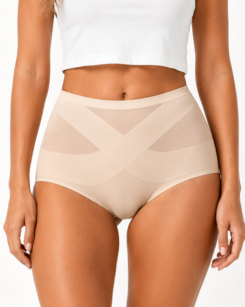 High Waist Seamless Tummy Control Hip-hugging Panties