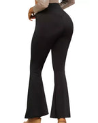 Women's High Waist Belly Shaper Elastic Bootcut Pants