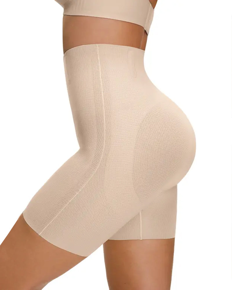 Women's High Waist Seamless Tummy Lifting Buttocks Breathable Shaping Shorts
