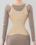 Women's Tummy Control Mesh Breathable Adjustable Straps Waist Trainer Body Shaper