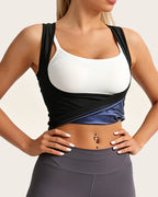 Women's Sleeveless Sweat-inducing Tummy-slimming Shaping Sports Vest