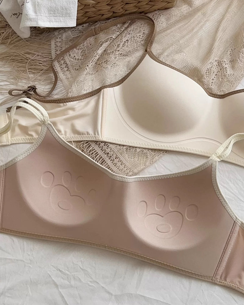 Women's Colorblock Seamless Push-up Wire-free Comfortable Breathable Bra