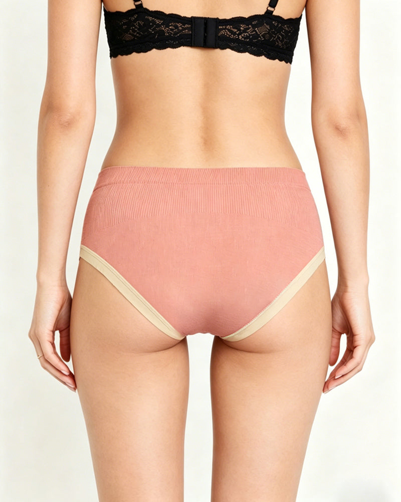Five Pack High-elastic Seamless Bow-knot Breathable Panties