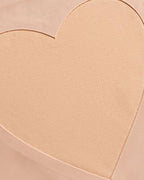 Sheer Mesh Sexy Heart-shaped Cutout Stretchy Seamless Panties