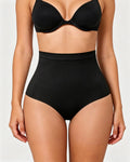 Women's High-Waisted Seamless Tummy Control Compression Thong Shapewear