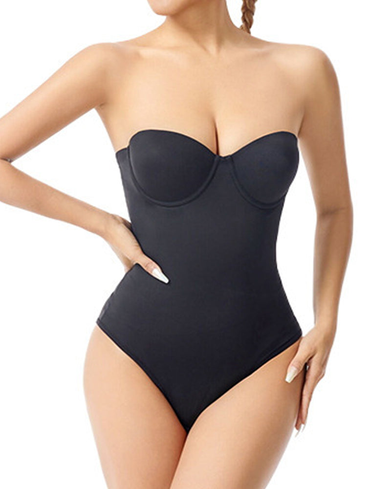 Strapless Tummy-control Waist-shaping Butt-lifting Seamless Body Shaper