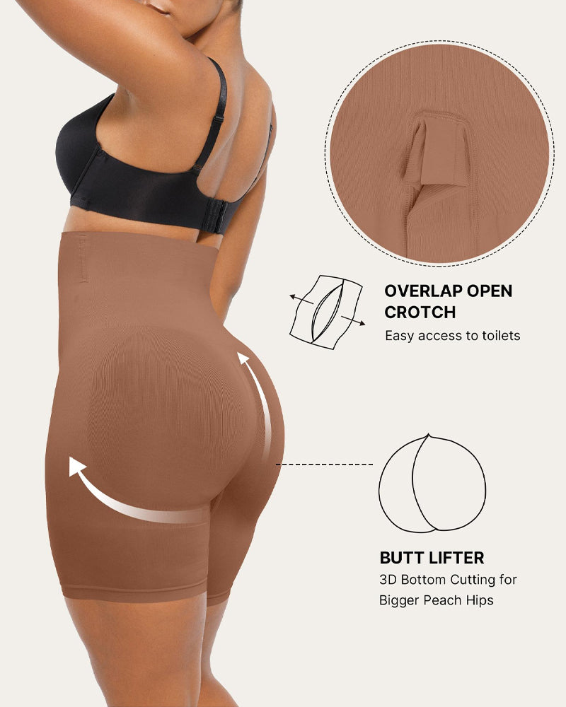 Women's High Elastic Antibacterial Crotch Compression Hip-Lifting Shorts