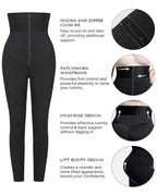 Women's High-Waisted Shaping Elastic Waist Belt Tight Yoga Pants