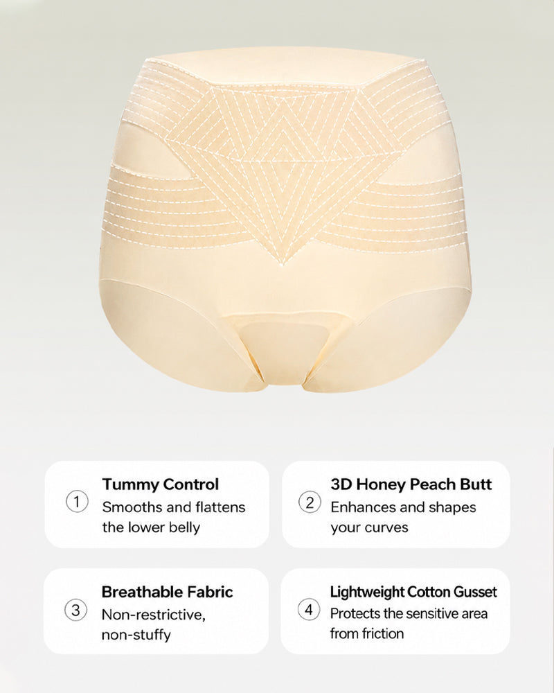 High Waist Tummy Control Seamless Breathable Shaping Panties