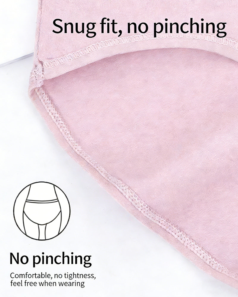 Women's Pure Cotton Stretch Mid-waist Soft Panties
