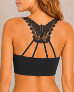 Seamless Front-closure Push-up Butterfly Back Bra