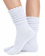 6-Pair Women's Bamboo Fiber Cable Knit Socks