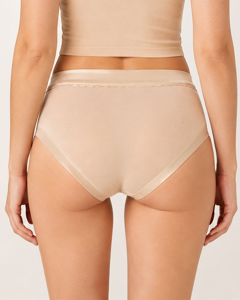 Five-pack Pure Cotton High Waist Stretch Briefs