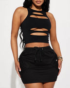 Sexy Hollow-out Seamless Stretch Sleeveless Top