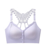 Seamless Front-closure Push-up Butterfly Back Bra