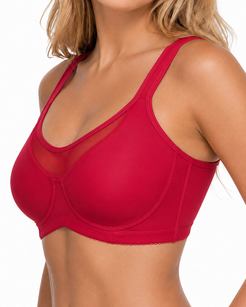 Full-Cup Plus Size Underwire Support Unpadded Bra