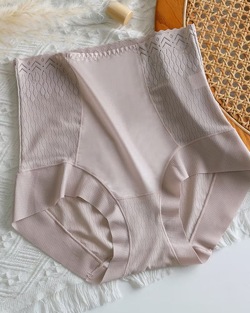 High-waisted Tummy-control Breathable Ice Silk Seamless Panties