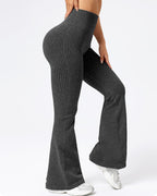Women's Casual High-Waisted Comfortable Breathable Sports Yoga Tight Flare Pants