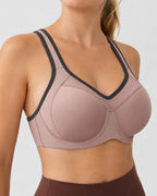 Deep V Comfortable Underwire Sports Bra