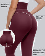 Women's High-Waisted Shaping Elastic Waist Belt Tight Yoga Pants