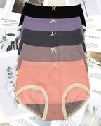 Five Pack High-elastic Seamless Bow-knot Breathable Panties