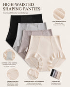 High-waisted Tummy-control Breathable Ice Silk Seamless Panties