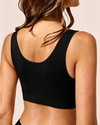 Women's Front-Closure Wire-Free Adjustable Shoulder Strap Shaping Bra