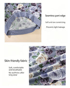 Multiple Packs High Waist Colorblock Floral Print Seamless Panties