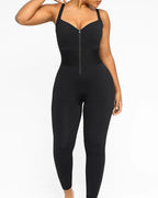 Elastic Waistband Tummy Control Hip Lift and Shaping Long Pants Jumpsuit