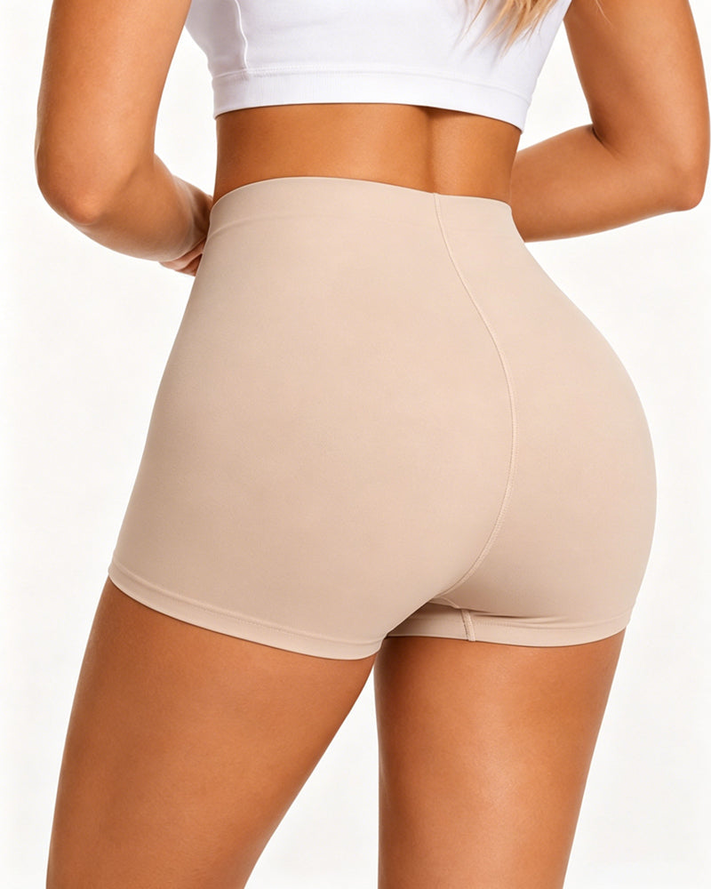 Women's Seamless Tummy Control Elastic Boxer Briefs