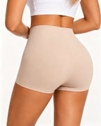 Women's Seamless Tummy Control Elastic Boxer Briefs