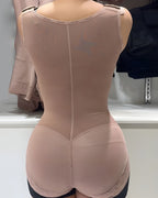 Women's Tummy-Controlling Buttocks-Lifting Lace Patchwork One-Piece Body Shaper
