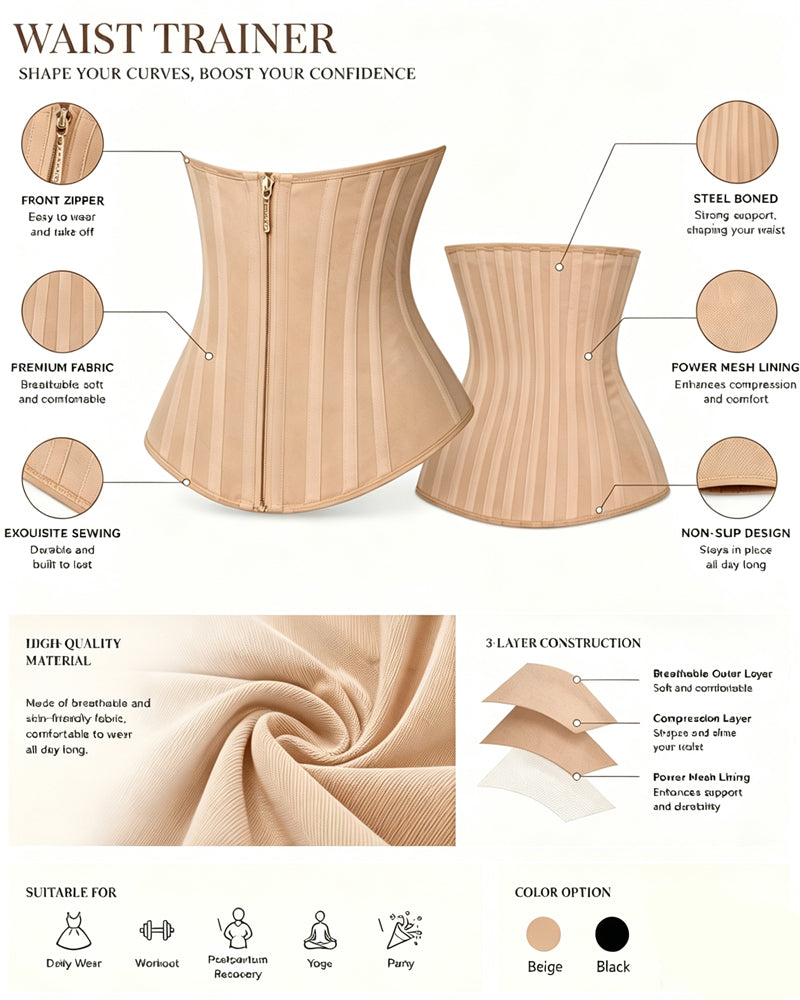 Double Layer Compression Waist Trainer Shapewear