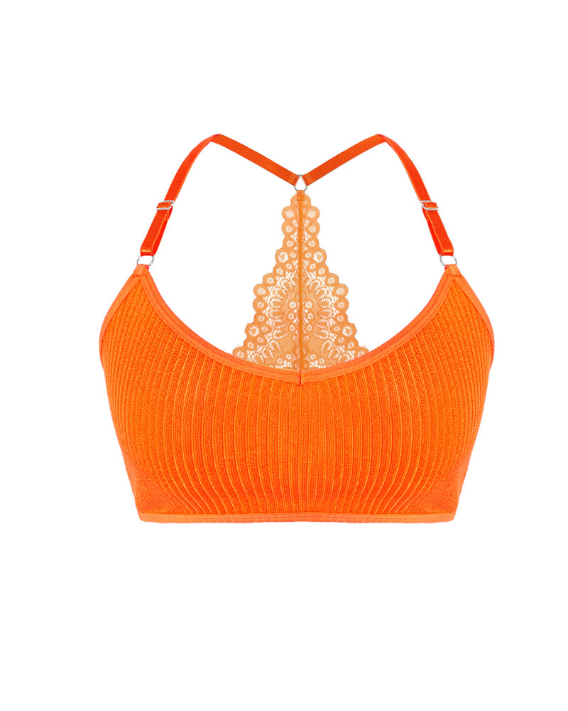 Women's Lace Vest Seamless Elastic Bra