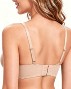 Women's Sexy Drawstring Push-Up Detachable Shoulder Straps Wire-Free Comfort Bra