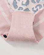Sexy Animal Print Ice Silk Seamless See-through Mesh Panties