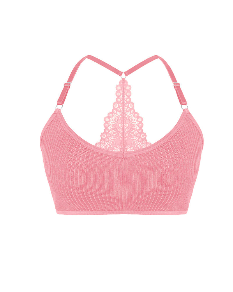 Women's Lace Vest Seamless Elastic Bra