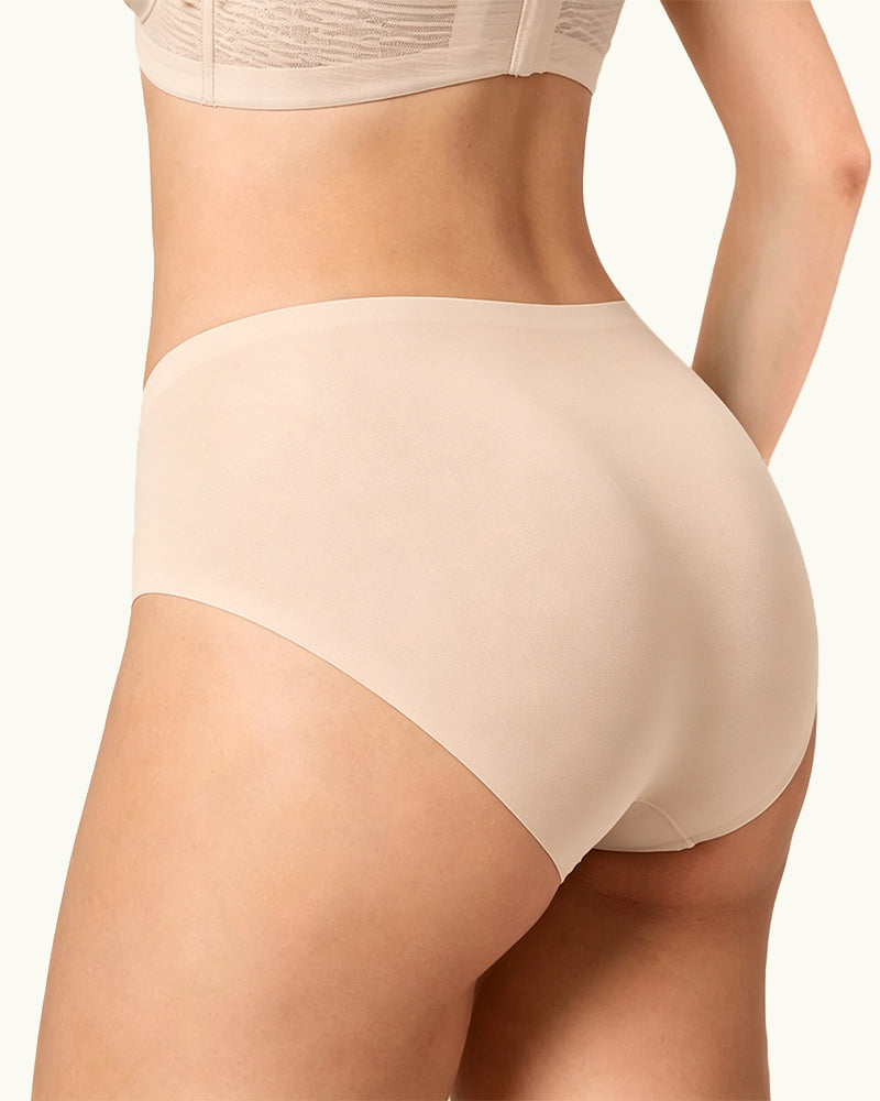 Women's Seamless High-Waisted Elastic Comfort Panties